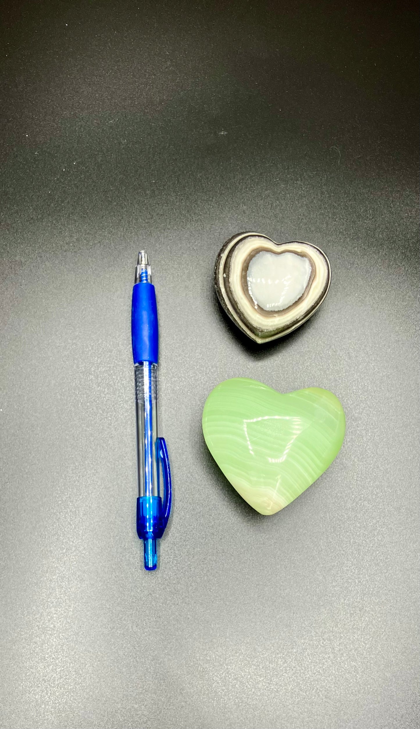 Calcite Hearts 2" and 3”